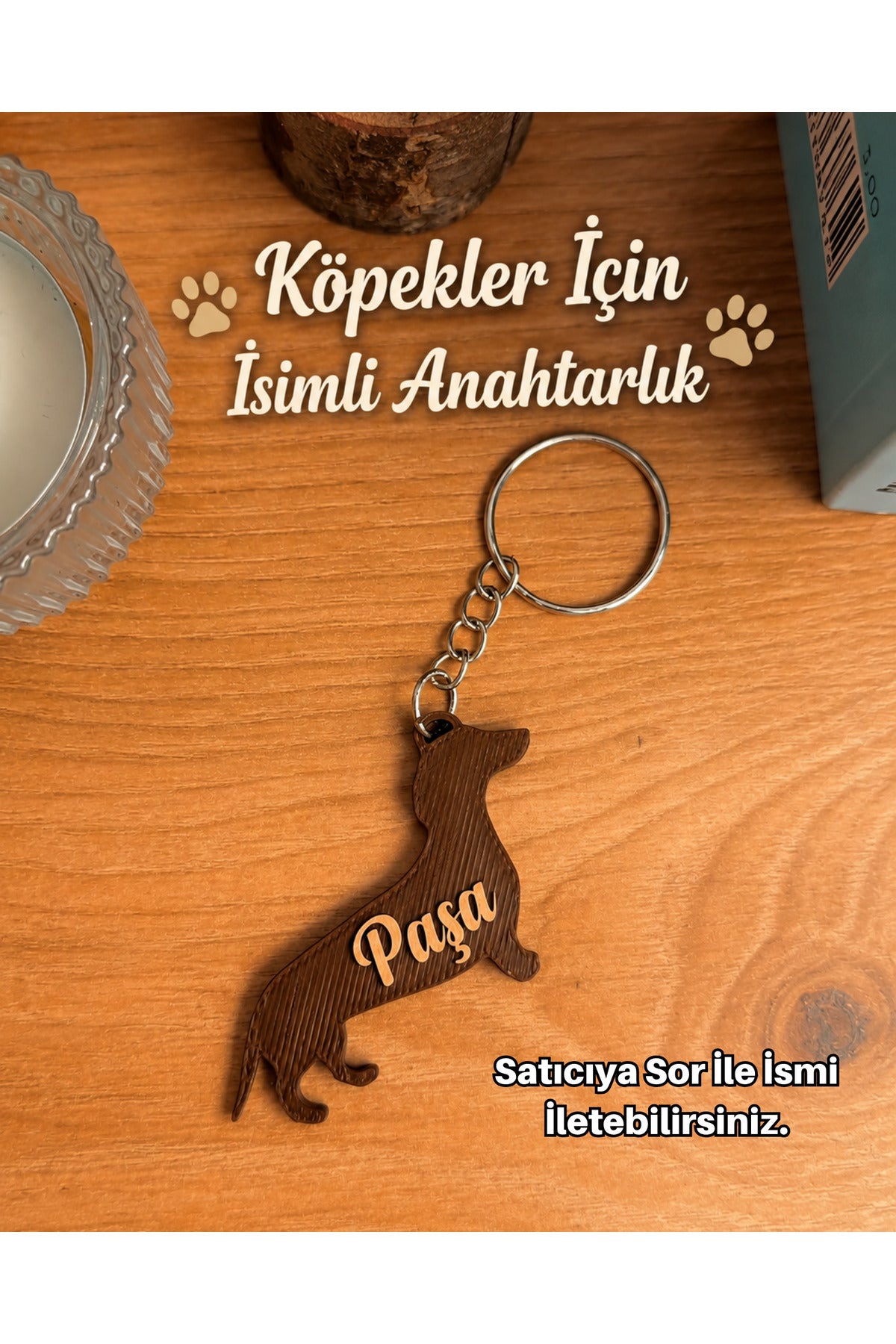 Köpek Temalı İsimli Anahtarlık Minik Dostlarımızın İsimli Anahtarlık