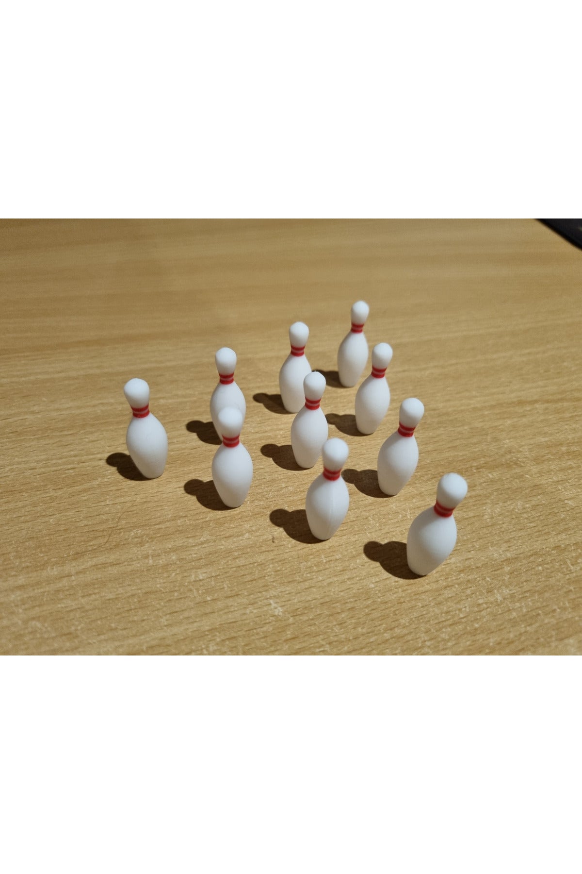 Mini Bowling Oyun Masa Oyunu Set 2 Topla Gelir Düzeltme Aparatlı Eğlenceli Aktivite Seti - 3