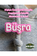 Kişiye Özel İsimli Hoodie Kapüşonlu İsimlik Aksesuarı 2 Adet