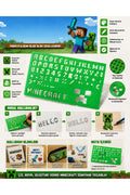 Minecraf Temalı Çizim Şablonu Eğlenceli Çizimler İçin Eğitici Çizim Şablonu