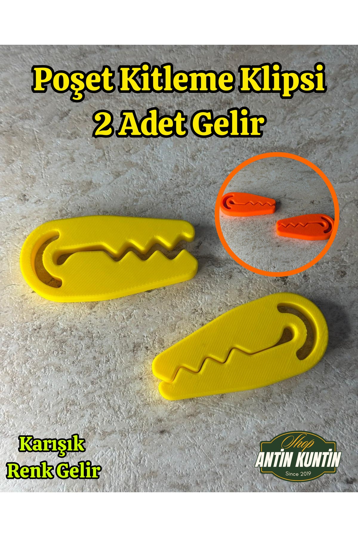 Poşet Kitleme Klipsi Karışık Renkli Tam Tutar 2 Adet Gelir Poşet Bağlama Yiyecek Paket Kapatıcı