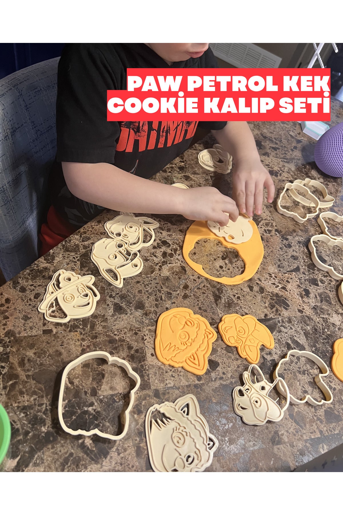 Çocuklar İçin Paw Patrol Temalı Kek ve Cookie Kalıp Seti - Eğlenceli Mutfak Etkinliği