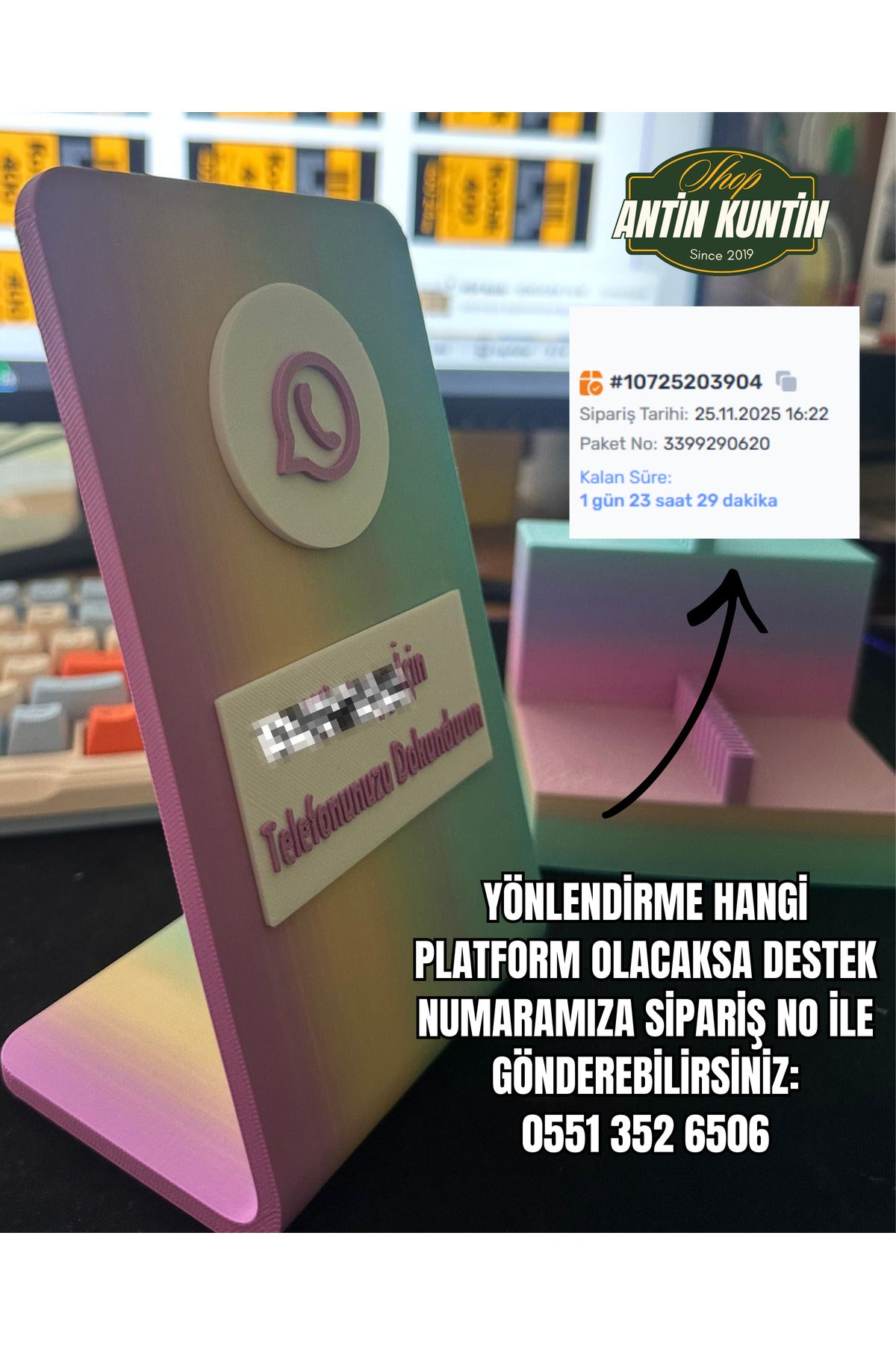 NFC Stand Yönlendirme veya İstenilen Platform İçin Özelleştirilebilir Yönlendirme Temassız Masa Üstü - 2