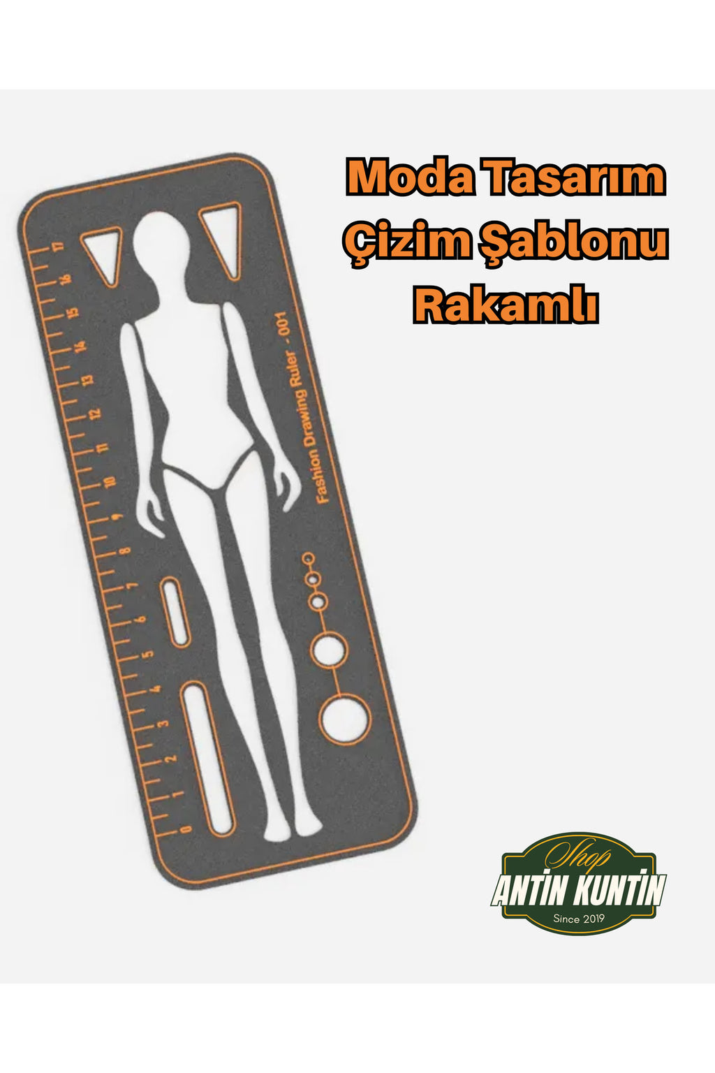 Moda Tasarım Şablon Çizim Seti Kolay Kullanım Rakamlı