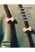 Kemik Figürlü Hoodie Kapüşonlu İp Aksesuarı 2 Adet