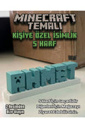 Minecraf Temalı İsimlik Dekor Masaüstü 5 Harf İçin Geçerli Karışık renk