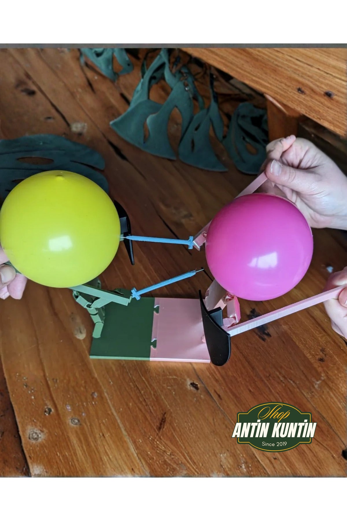 Eğlenceli Balon Düellosu Oyunu - İki Kişilik İnteraktif Savaşçı Oyuncak Seti 50 Balon Hediye - 2