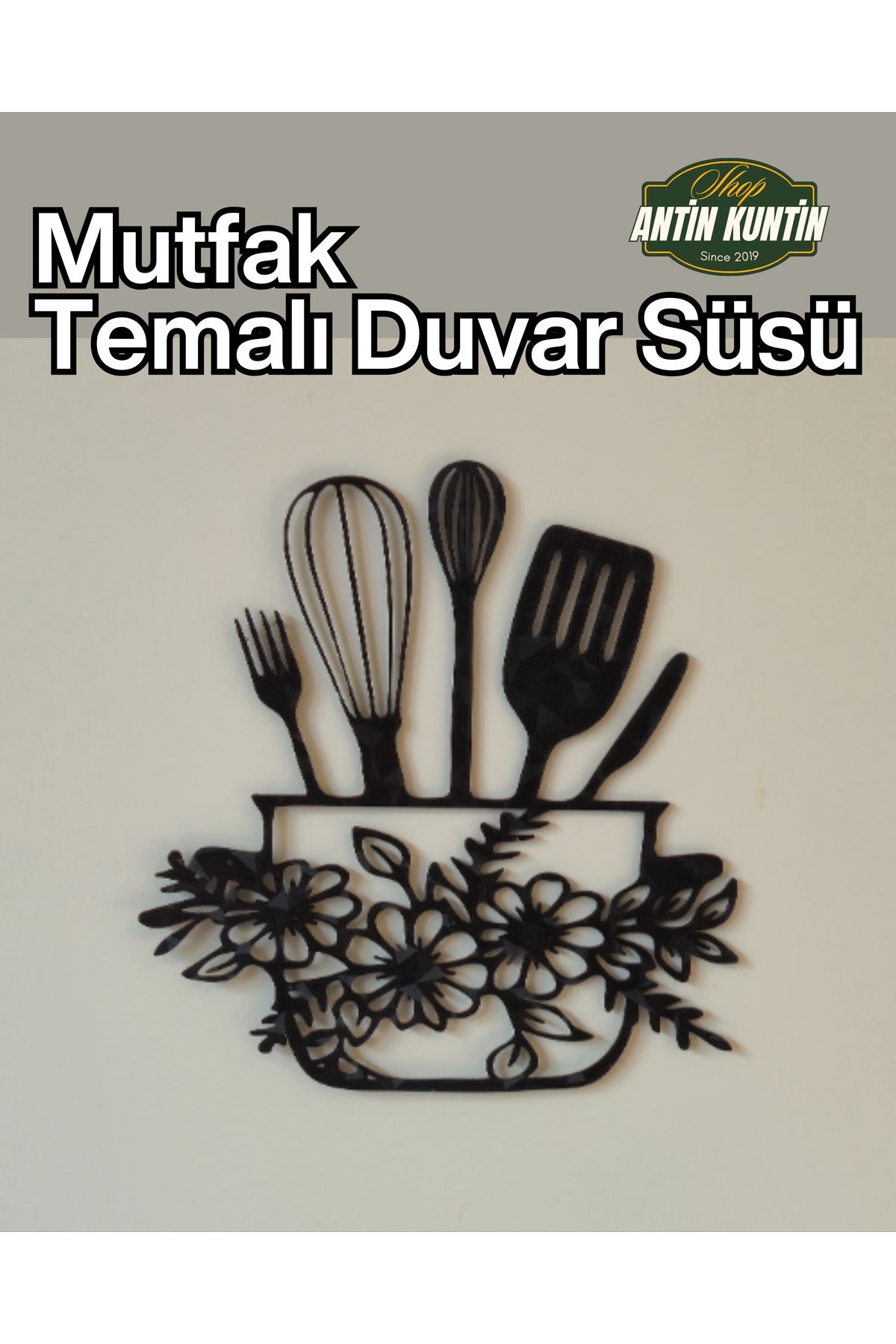 Mutfak Temalı Duvar Süsü Baskı Şık Modern Görünüm