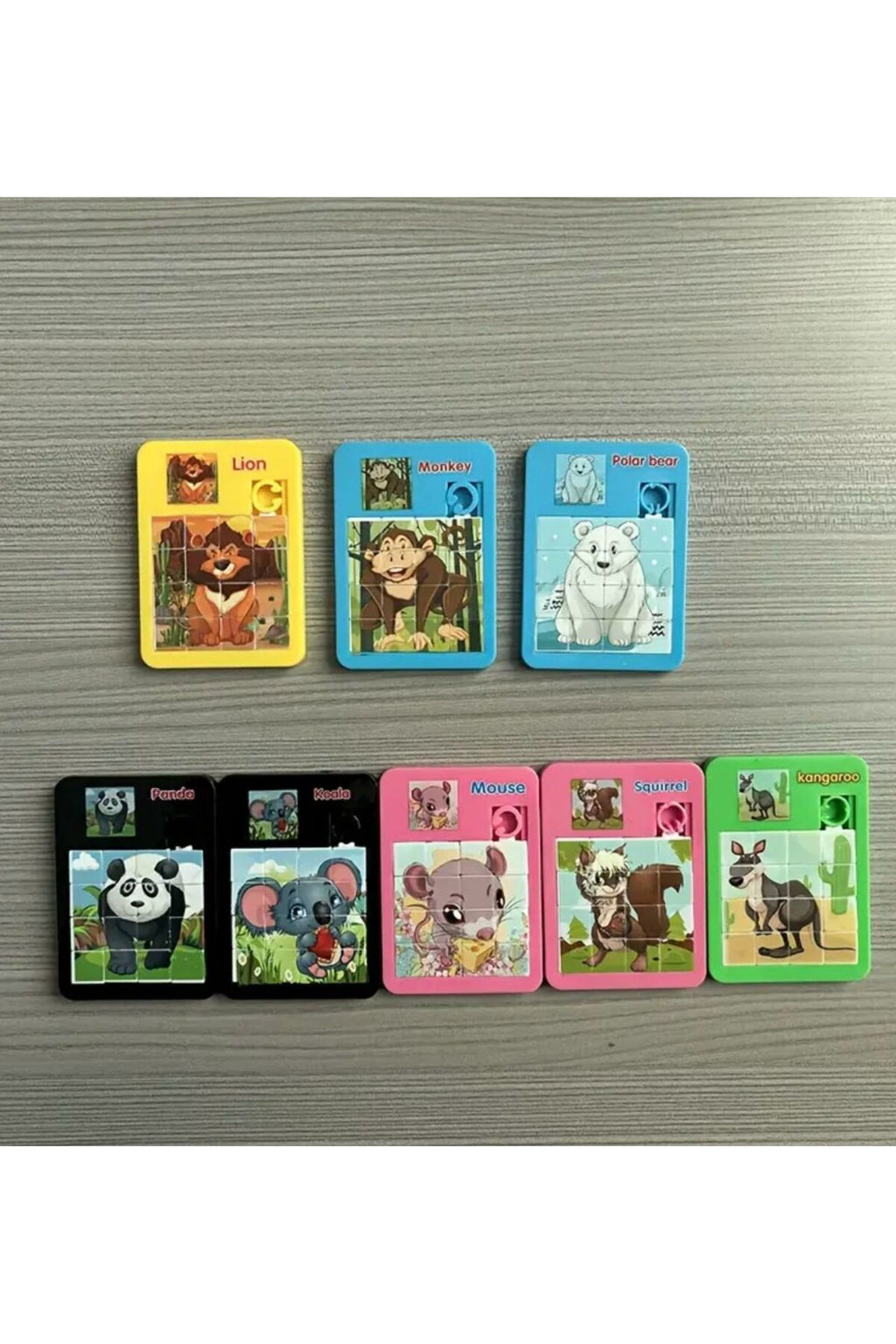 Mini Yapboz Oyuncak Hayvanlar Alemi Karışık 2 Adet Gelir - 3