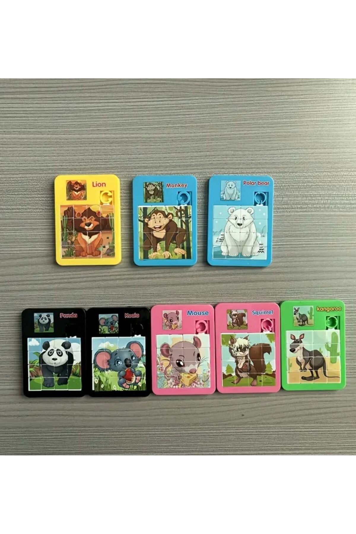 Mini Yapboz Oyuncak Hayvanlar Alemi Karışık 2 Adet Gelir - 3