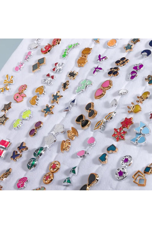 12 Adet Karışık Gönderim Küpe Renkli Sevimli Hediyelik